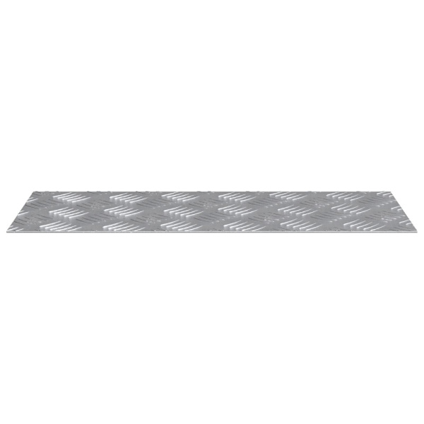 Trappsteg Rektangulär 4 pcs Silver 50 x 20 cm Aluminium