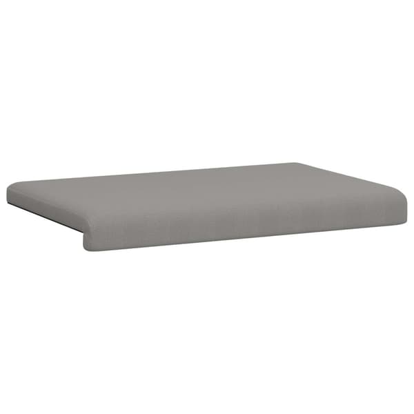 Bänk kudde Texturerad Sammet Mörkgrå Djup 35 cm
