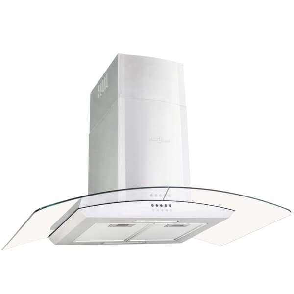 Väggmonterad köksfläkt 90 cm rostfritt stål 756 m³/h LED