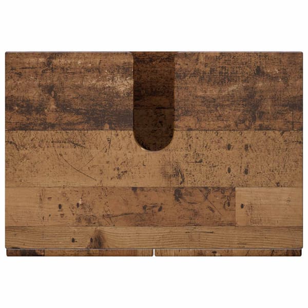 Badrumsskåpsset 2 st Gammalt trä Konstruerat trä