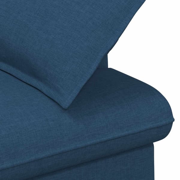 Loveseat med knapprapport Blå 111 x 68 x 80 cm Tyg
