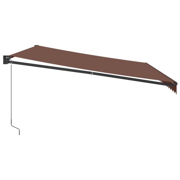 Markis manuellt infällbar 500x300 cm brun