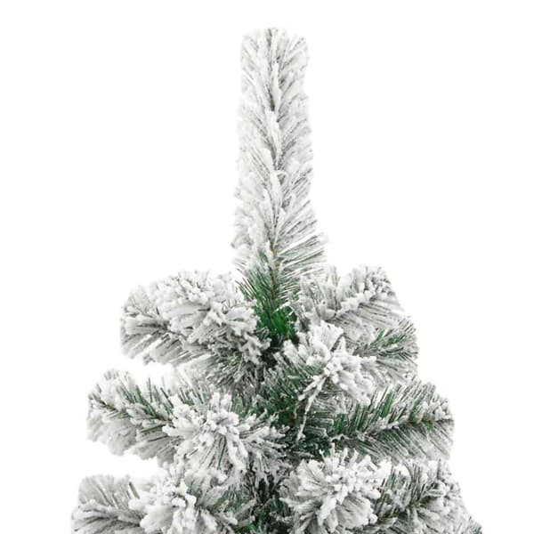 Plast Hingad Julgran 300 LED-lampor Grön och Vit 180 cm