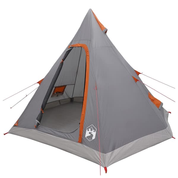 3 person Grå och orange 185T Polyester med PU-beläggning