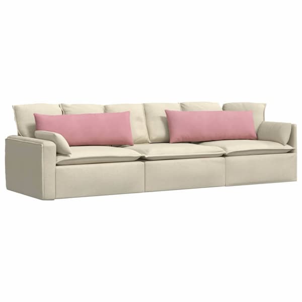 Sofakuddar 2 pcs Rosa 120 x 40 cm Kordread tyg