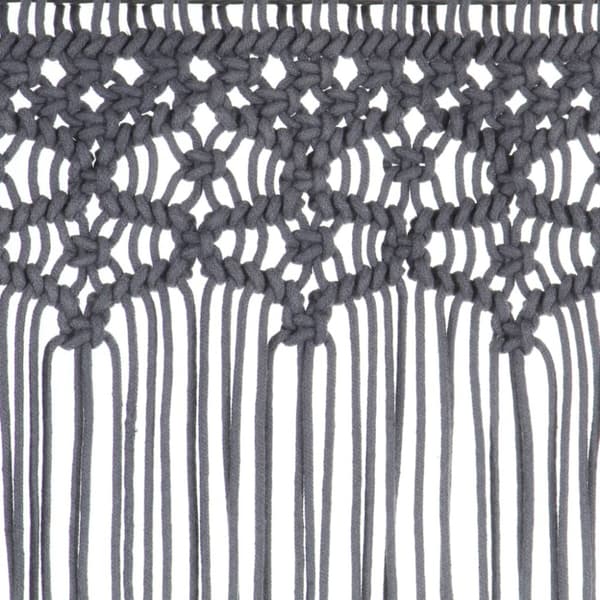 Gardin makramé antracit 140x240 cm bomull