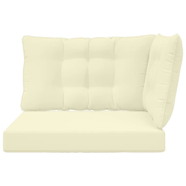 Utomhus Soffa Kudde 3 pcs Kräm Polyester