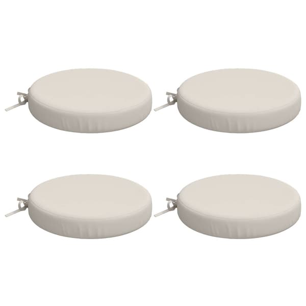 Sittkuddar SOEST 4 st 100% Polyester Vit Ø 35 x 7 cm