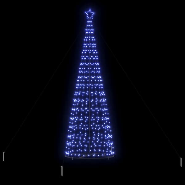 LED Julgran EKENAS 400 cm 800 LED-lampor Blå Stål Blå