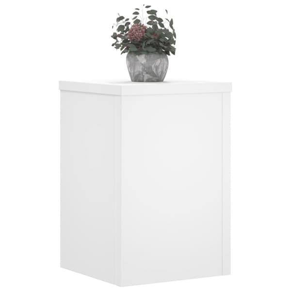 Växtställ 2 st vit 25x25x35 cm konstruerat trä