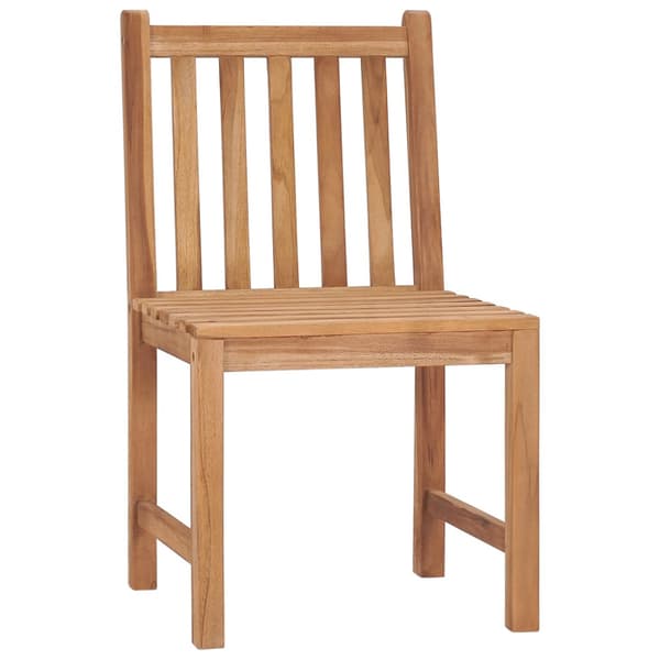 Trädgårdsstolar 2 st med dynor massiv teak