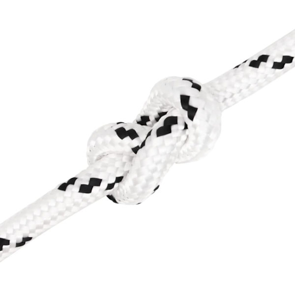 Båtlina flätad vit 14 mm x 25 m polyester