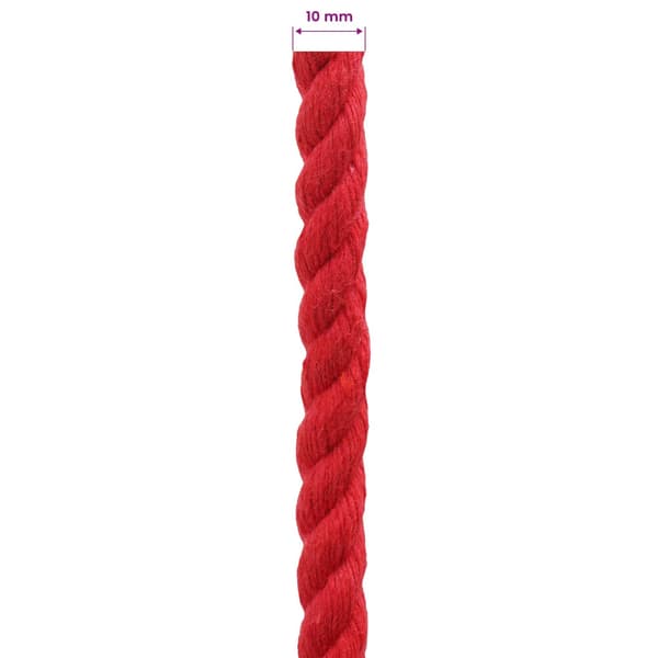 Rep Röd 1 x 1 x 2500 cm Bomull