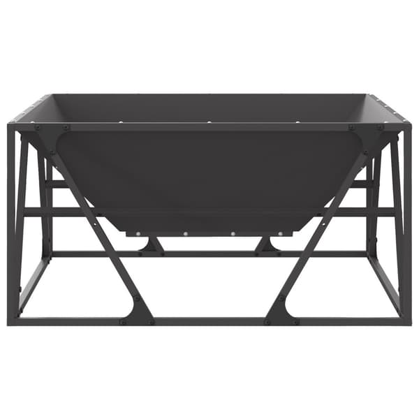Eldstad Svart 80 x 80 x 40 cm Stål