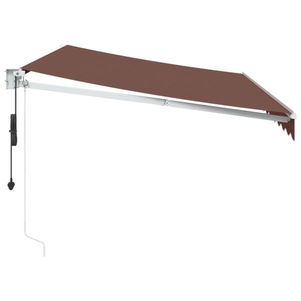 Markis automatiskt infällbar brun 350x250 cm