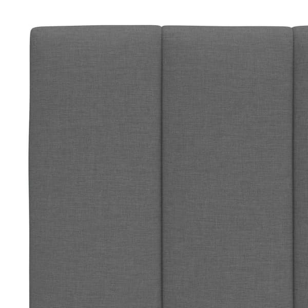 Headboard Cushion "Hanko" Dark Grey 160 cm Fabric