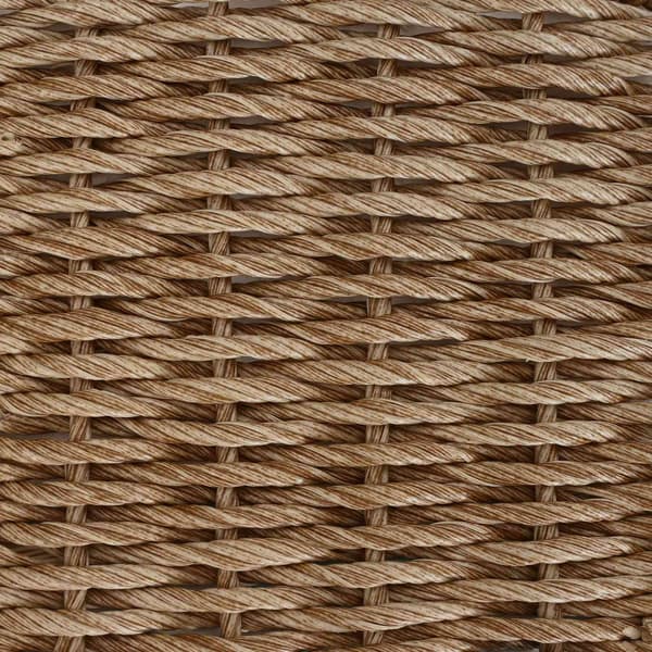 Trädgårdsmöbelset 3 pcs Beige och gräddfärgad konstrotting