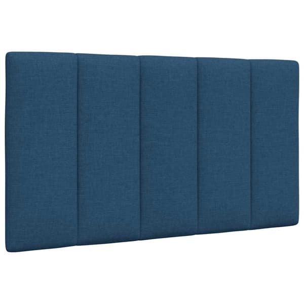 Bed with Mattress "Hanko" Blue 90x200 cm Fabric