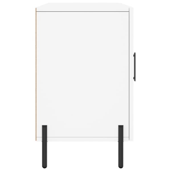Skänk vit 100x36x60 cm konstruerat trä