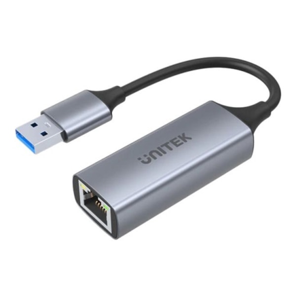 Unitek U1309A - nätverksadapter - USB 3.1 Gen 1 - Gigabit Ethernet x 1 Grå