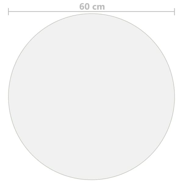 Bordsskydd matt Ø 60 cm 1,6 mm PVC