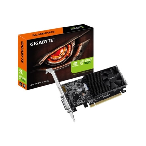 Gigabyte GT 1030 Low Profile D4 2G - grafikkort - GF GT 1030 - 2 GB Svart