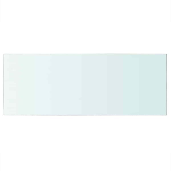 Hyllplan 2 st glas genomskinlig 60x25 cm
