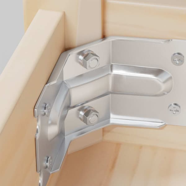 Sexkantig mutter 12 pcs Silver M6 Metall