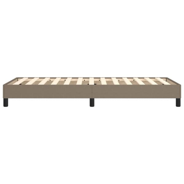Boxspring-sängram Taupe 90x200 cm tyg
