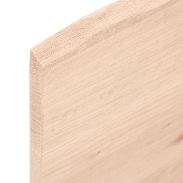 Hyllplan 100x10x2 cm obehandlad massiv ek