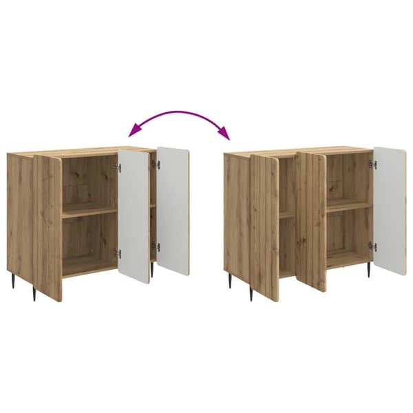 Sideboard Artisan-ek 89 x 34,5 x 82 cm Konstruerat trä