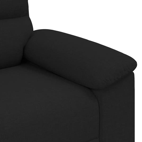 2-sitssoffa svart 180x81x84 cm tyg