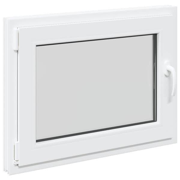 Källarfönster RISOR 80 x 70 cm PVC och glas Vit