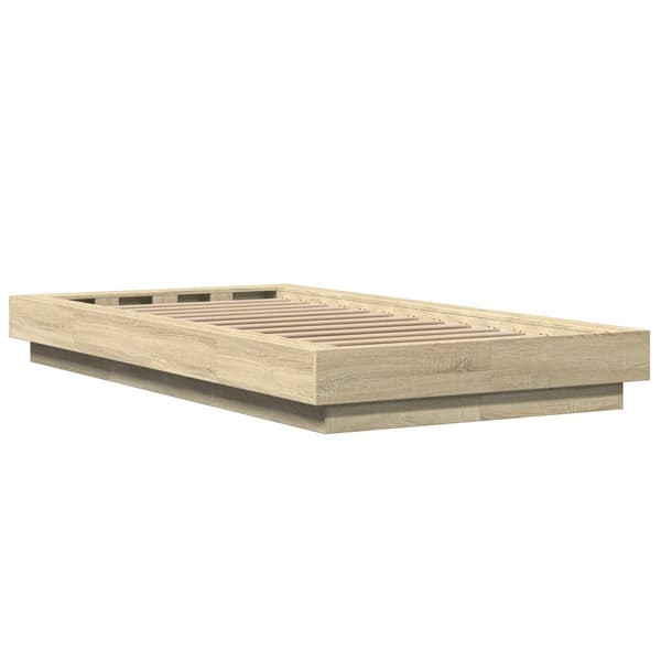 Golvsängsram Sonoma-ek 80 x 210 cm Konstruerat trä