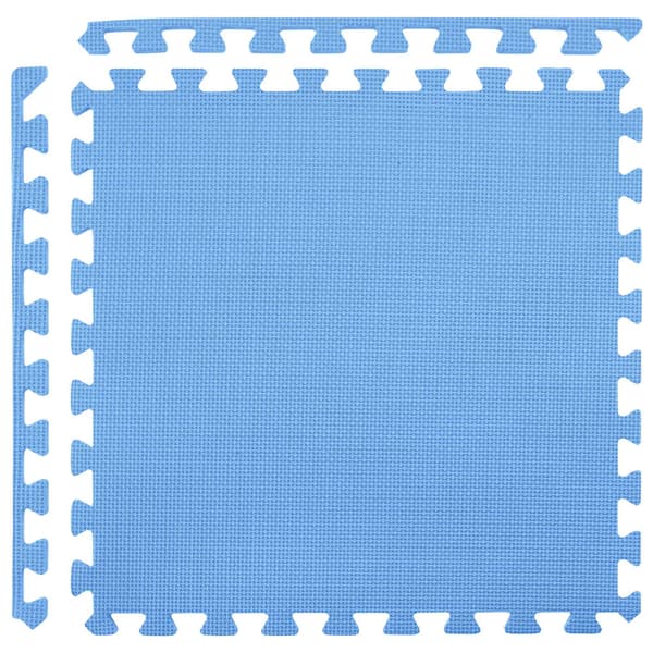 Golvmatta 24 pcs Blå 8,64 m² EVA-skum