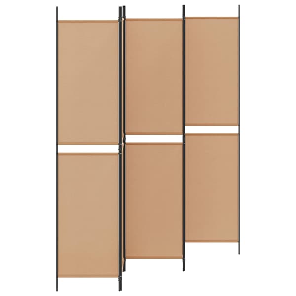 5-panel rumsavskiljare Beige 250 x 220 cm Tyg