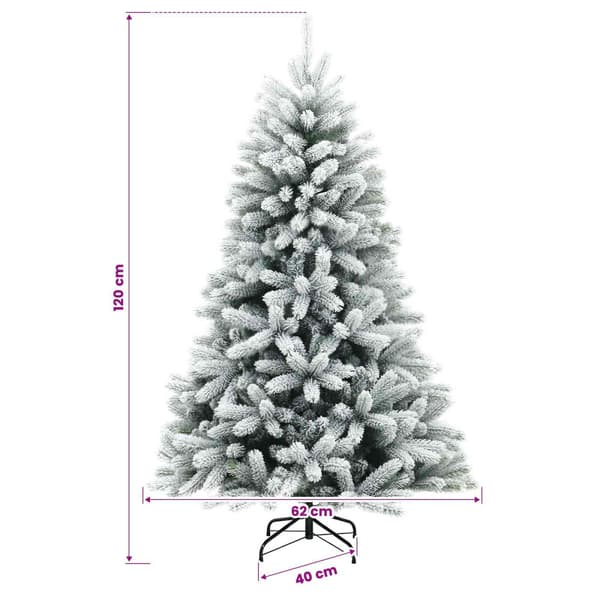 Plast Hingad Julgran 120 cm 150 LED-lampor Varmvit