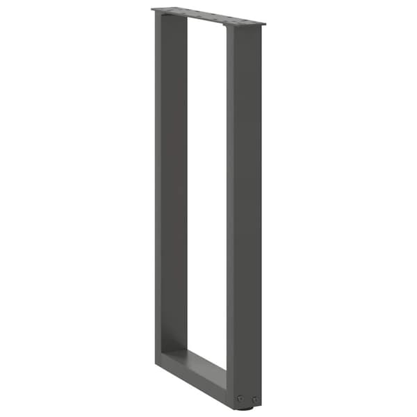Konsolbordsben U-formade 2 st antracit 28x(72-73) cm stål