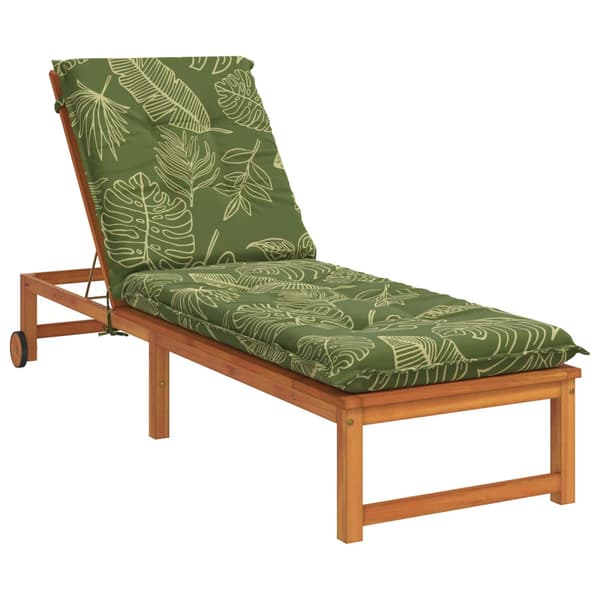 Solstol Kudde GEMERT 100% Polyester Bladdesign 190 x 50 x 9 cm