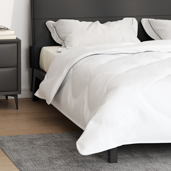 Duntäcke Vit 200 x 200 x 3 cm Polyester