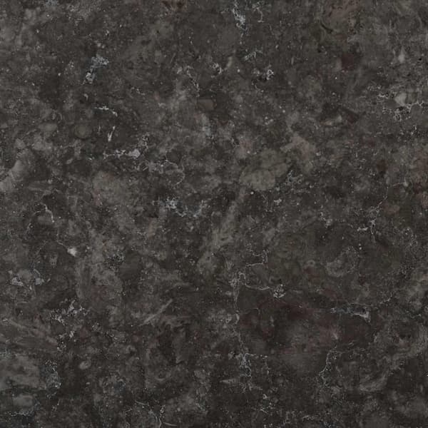 Bordsskiva svart Ø60x2,5 cm marmor