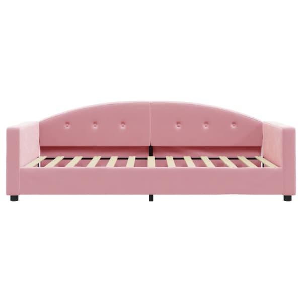 Dagbädd rosa 90x200 cm sammet
