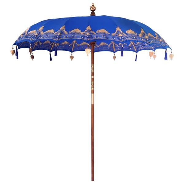 Balinesisk Parasol Blå 215 x 215 x 260 cm Bomull