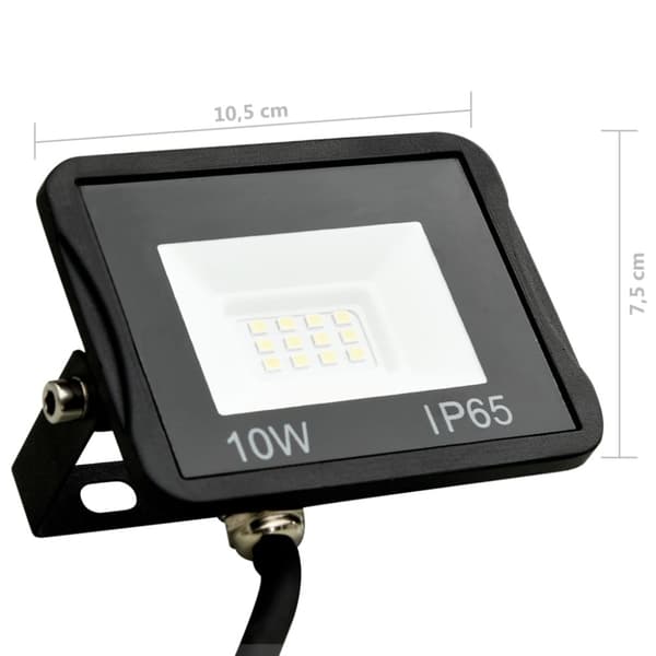 Strålkastare 2 st 10 W LED kallvit