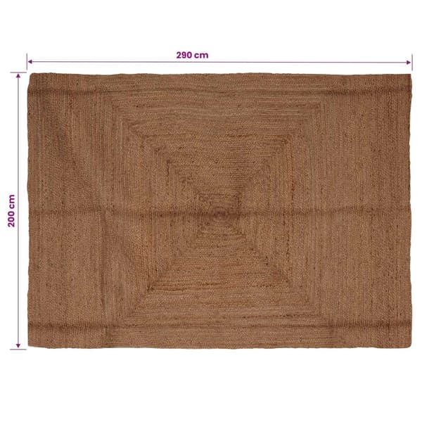 Områdesmatta Grå 200 x 290 cm Jute