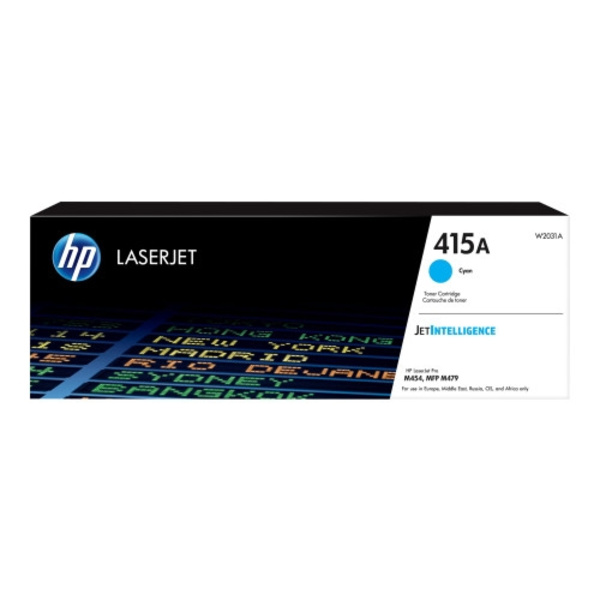 HP 415A - cyan - original - LaserJet - tonerkassett (W2031A)