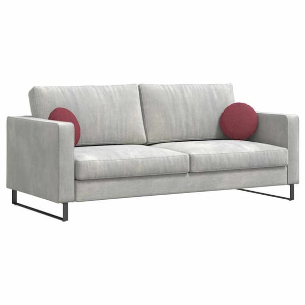 Sittkuddar 2 pcs Vinröd Ø30 x 13 cm tyg