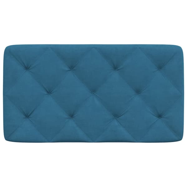 Headboard Cushion Blue 90 cm Velvet