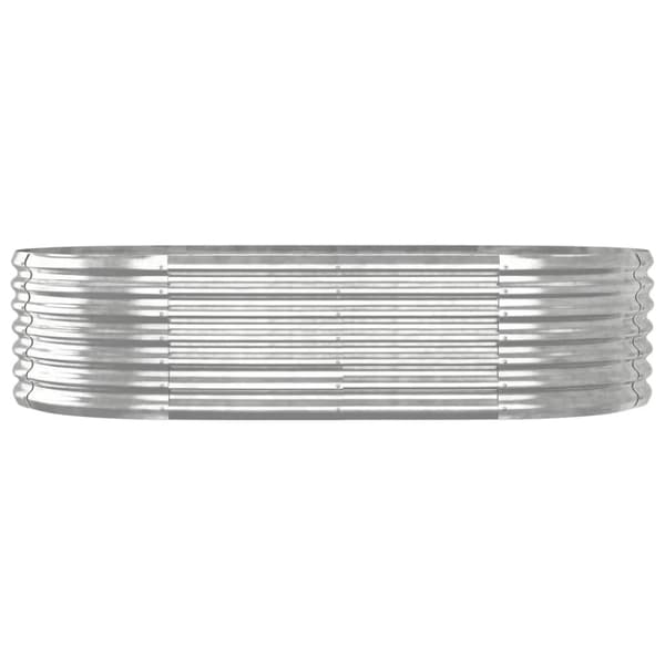 Odlingslåda galvaniserat stål 152x80x36 cm silver