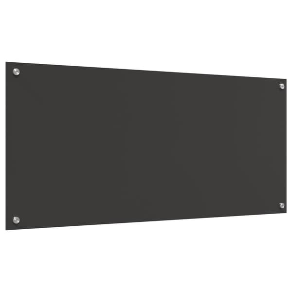 Köksskydd Mörkgrå 110 x 50 cm härdat glas